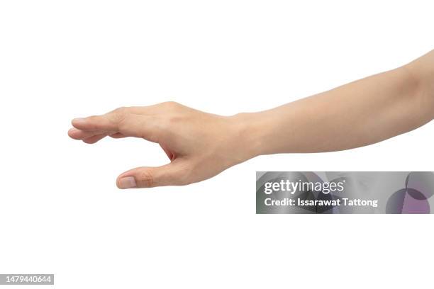 a hand is reaching out so it can shake hands. - handen stockfoto's en -beelden