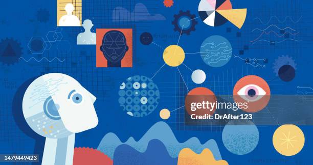 stockillustraties, clipart, cartoons en iconen met ai deep learning - innovatie