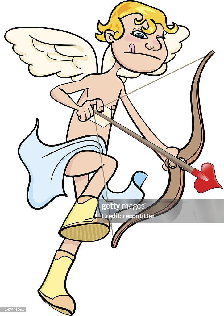 Avoid Cupid Cupid Shooting Arrow Into Heart