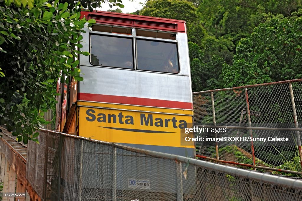 Favela Santa Marta, Rio de Janeiro, Brazil, funicular railway