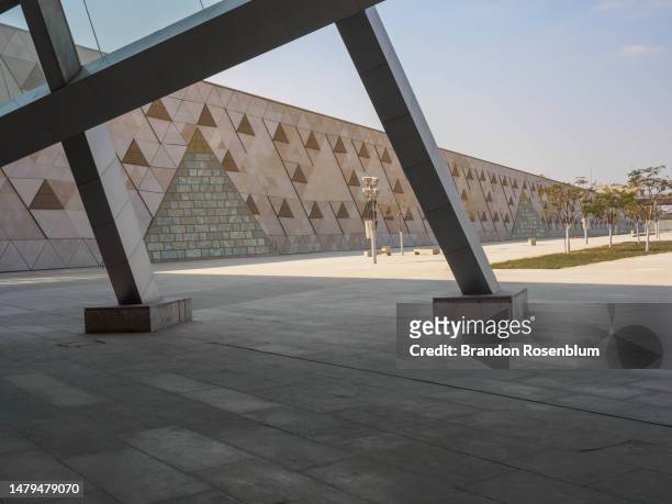 the grand egyptian museum in giza, egypt - grand egyptian museum giza ストックフォトと画像