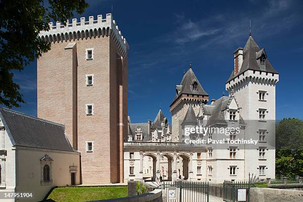 chateau de pau -- pau's castle & main sight - pau france stock pictures, royalty-free photos & images