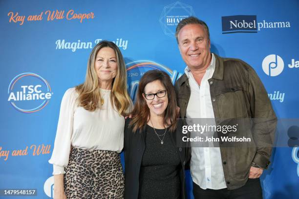 Mo Collins, Wendy Liebman and Craig Shoemaker attends the 22nd Annual Comedy Fore A Cure at Avalon Hollywood & Bardot on April 02, 2023 in Los...