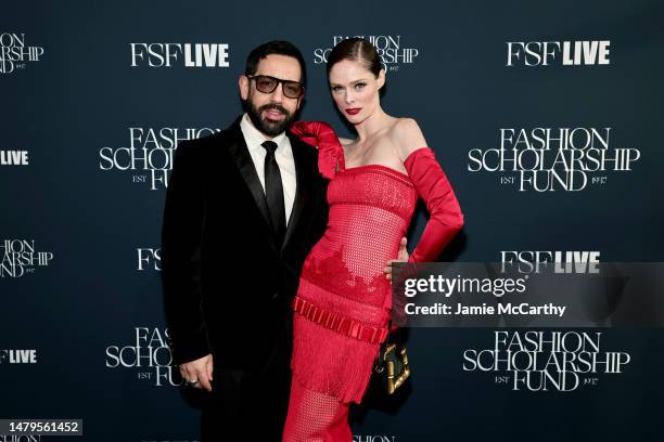 James Conran and Coco Rocha attend the Fashion Scholarship Fund Gala Honoring Anna Wintour and Emma Grede, Hosted By Karlie Kloss at The Glasshouse...