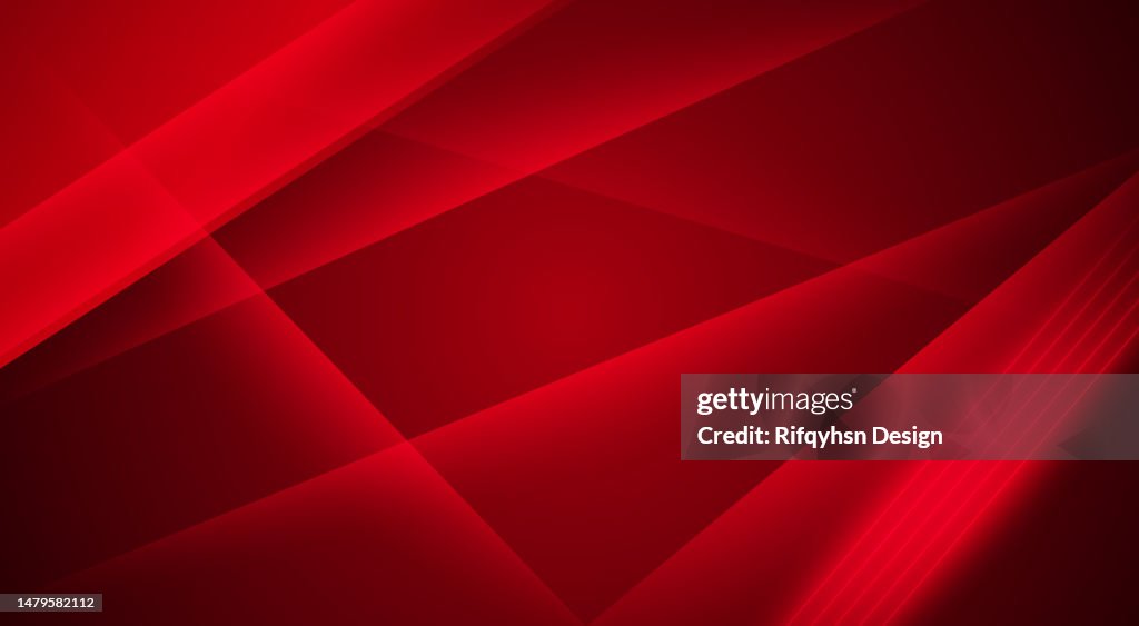 Abstract dark black and red technology geometric background. Modern futuristic background