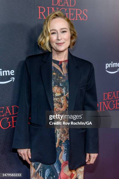 Jennifer Ehle attends the "Dead Ringers" world premiere at Metrograph on April 03, 2023 in New York City.