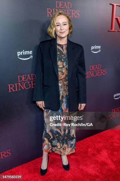 Jennifer Ehle attends the "Dead Ringers" world premiere at Metrograph on April 03, 2023 in New York City.