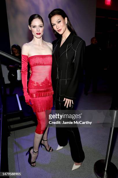 Coco Rocha and Karlie Kloss attend the Fashion Scholarship Fund Gala Honoring Anna Wintour and Emma Grede, Hosted By Karlie Kloss at The Glasshouse...