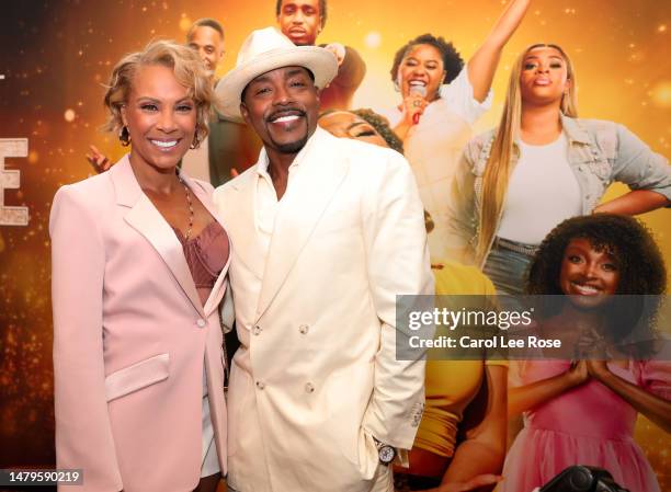 Heather Hayslett and Will Packer attend the "Praise This" World Premiere at Rialto Center for the Arts at Georgia State University on April 03, 2023...