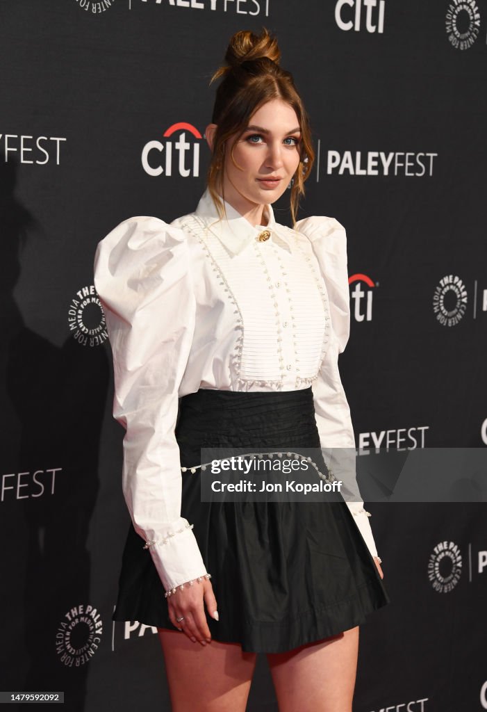 Sophie Nélisse attends PaleyFest LA 2023 - "Yellowjackets" at Dolby