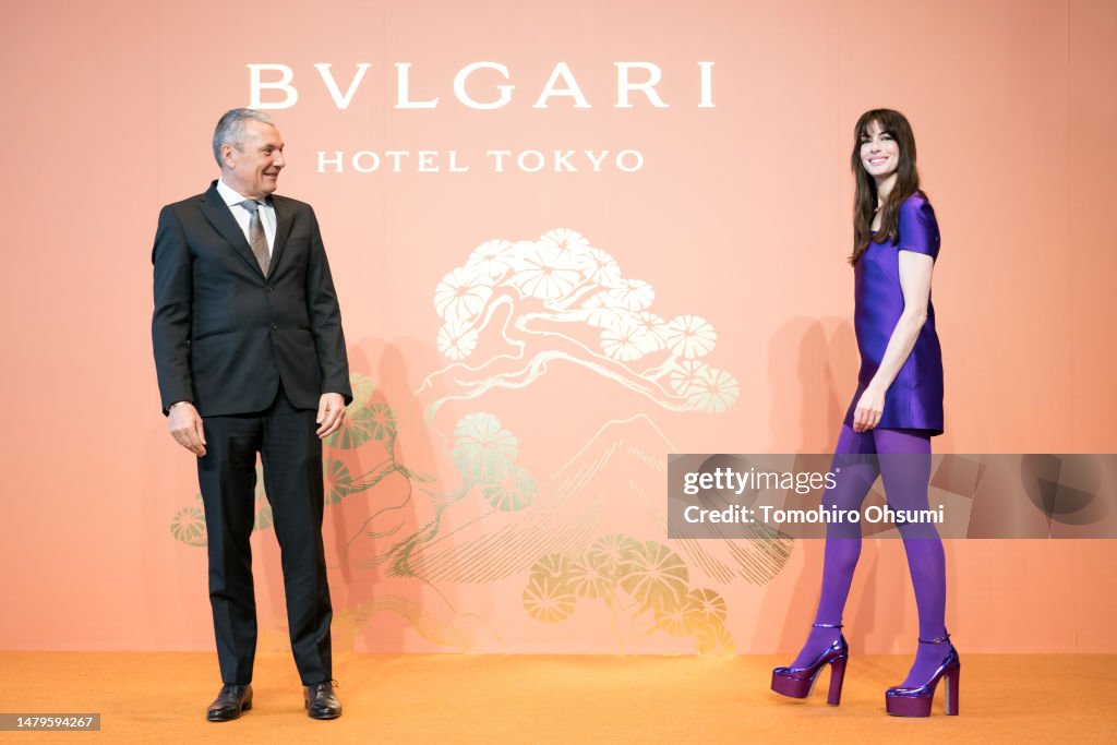 Bvlgari Group CEO Jean-Christophe Babin looks on as actress and... News