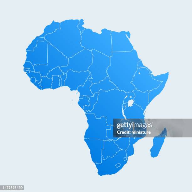 africa map - africa stock illustrations