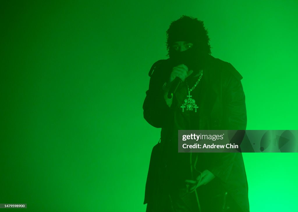 Yeat Rapper Images American rapper Yeat performs on stage at PNE Forum on April 03, 2023 ...