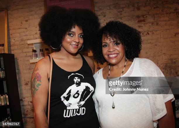 Singer Marsha Ambrosius and founder of Carol's Daughter Lisa Price attend a luxury meet and greet at the Carol's Daughter pop-up shop on July 6, 2012...