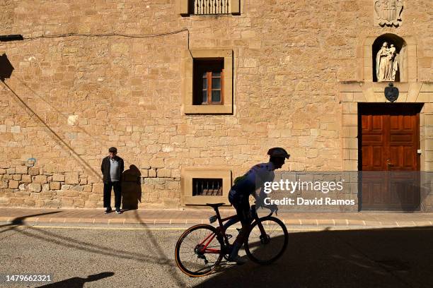 Alexis Vuillermoz of France and Team TotalEnergies prior to the 2nd Itzulia Basque Country 2023, Stage 2 a 193.8km stage from Viana to Leitza /...