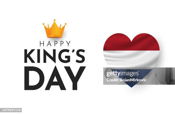 king's day card, background. vector - kingdom stock illustrations