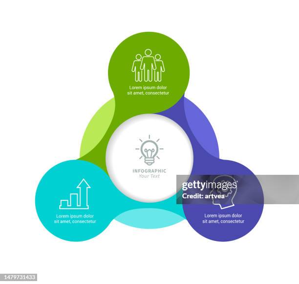 illustrazioni stock, clip art, cartoni animati e icone di tendenza di infografica elementi - circle diagram