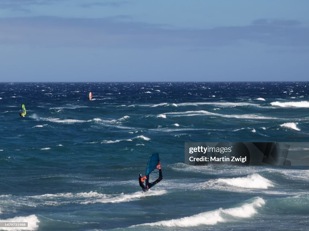 Surfers in Pozo Izquierdo, Gran Canaria