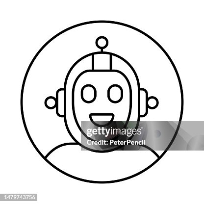 Robot Artificial Intelligence Avatar Icon. Profile Diverse Bot Face for Chatbot and Social Network. Character. Vector Stock Illustration Robot Artificial Intelligence Avatar Icon. Profile Diverse Bot Face for Chatbot and Social Network. Character. Vector Stock Illustration