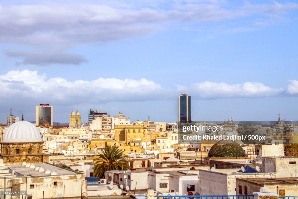 City view of Tunisian capital Tunisia,Medina,Tunis,Tunisia