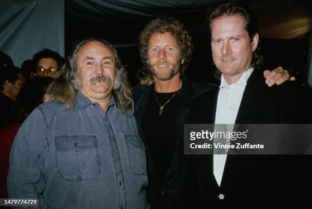 "The Bryds" attend an event together, Los Angeles, California, United States, 1990.