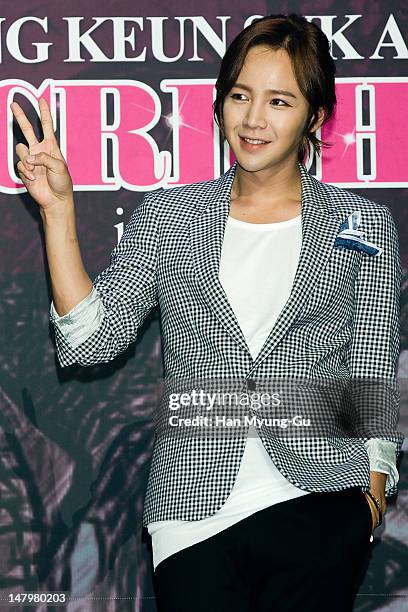 South Korean actor Jang Keun-Suk poses for media before a press conference to promote his '2012 Jang Keun-Suk Asia Your - The Cri Show II' at the...