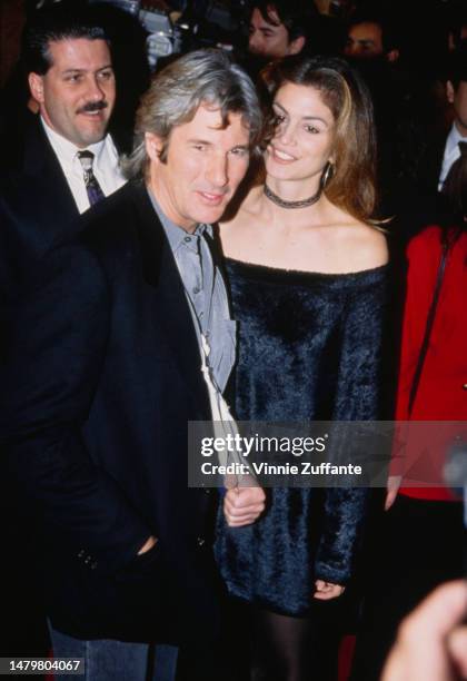 Cindy Crawford and Richard Gere attend "Sommersby" premiere, United States, 2nd February 1993.