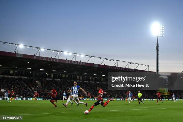 General view of play during the Premier League match between AFC Bournemouth and Brighton & Hove Albion at Vitality Stadium on April 04, 2023 in...