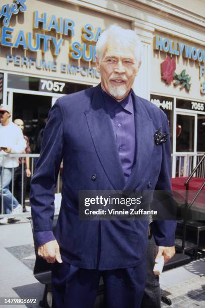 James Coburn during his Hollywood Walk of Fame Star Ceremony at 7051 Hollywood Boulevard in Hollywood, California, United States, 1st April 1994.