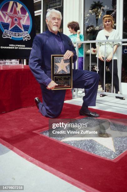 James Coburn during his Hollywood Walk of Fame Star Ceremony at 7051 Hollywood Boulevard in Hollywood, California, United States, 1st April 1994.
