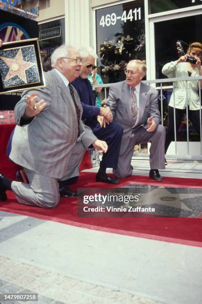 James Coburn during his Hollywood Walk of Fame Star Ceremony at 7051 Hollywood Boulevard in Hollywood, California, United States, 1st April 1994.