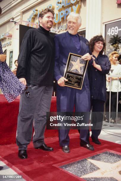 James Coburn with his son and daughter during his Hollywood Walk of Fame Star Ceremony at 7051 Hollywood Boulevard in Hollywood, California, United...