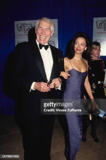 James Coburn and date Paula Murad attend the 8th Annual American Cinema Awards at Beverly Hilton Hotel in Beverly Hills, California, United States,...
