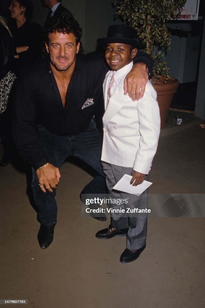 Lyle Alzado And Gary Coleman Attend Grand Opening