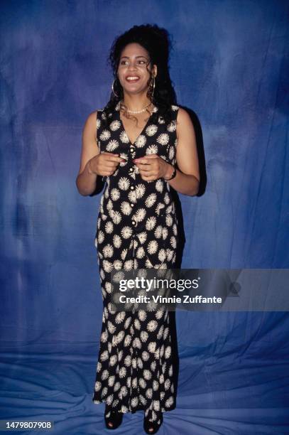 Kim Coles attends a Fox Television event for their sitcom 'Living Single', United States, 1993.