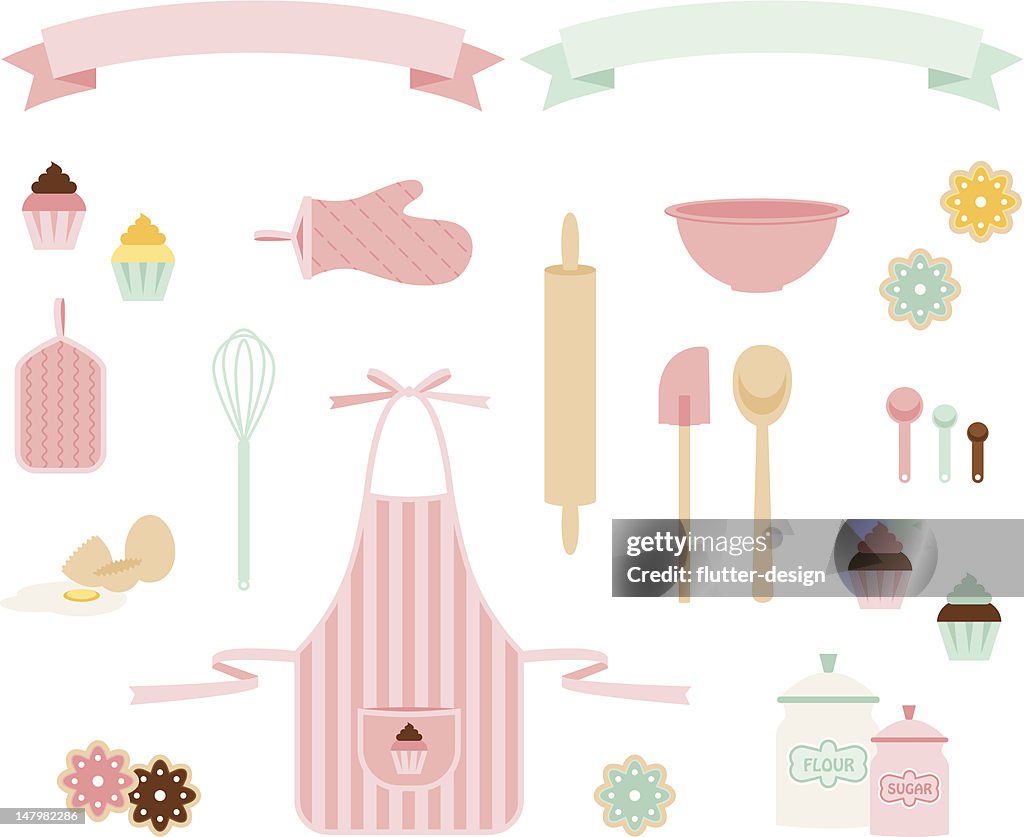 Pink Sugar Baking Icons