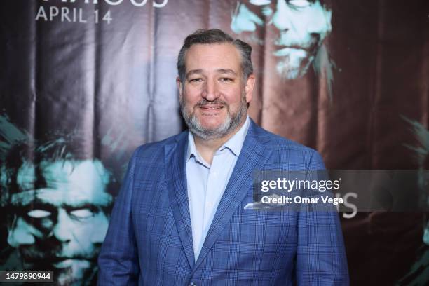 Senator Ted Cruz attends the "Nefarious" red carpet premiere and post-screening at Cinemark West Plano XD and ScreenX on April 4, 2023 in Plano,...