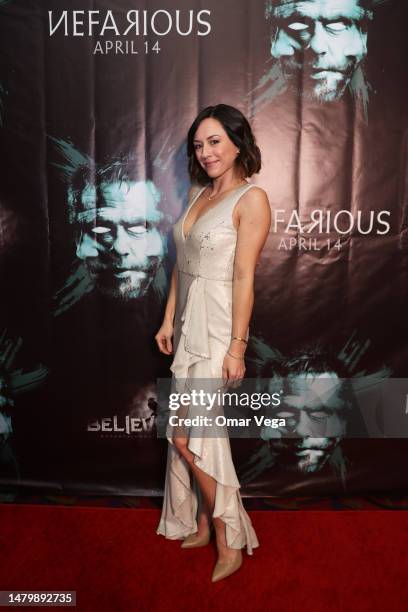 Ashley Bratcher attends the "Nefarious" red carpet premiere and post-screening at Cinemark West Plano XD and ScreenX on April 4, 2023 in Plano, Texas.