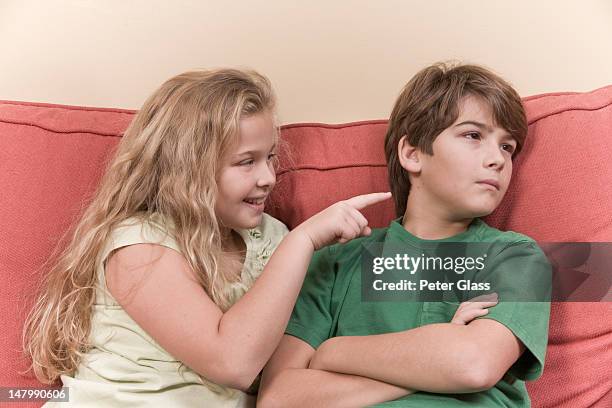 sister and brother. - stupid girls stock pictures, royalty-free photos & images