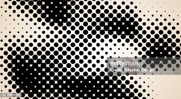 black and white half tone dots gradient background - comic book cover background stock illustrations