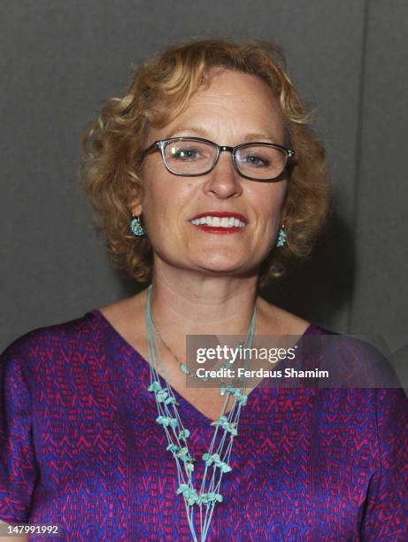 Elizabeth Dennehy attends the London Film and Comic Con at Olympia Exhibition Centre on July 7, 2012 in London, England.