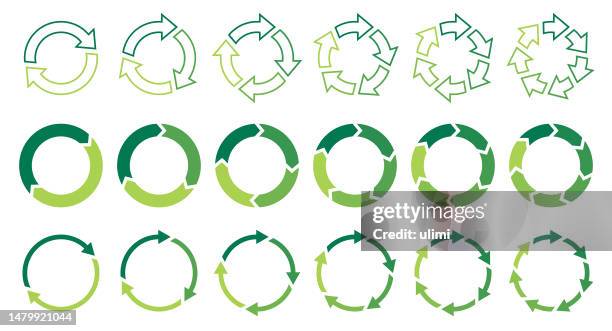 arrows - three arrow infographic stock illustrations