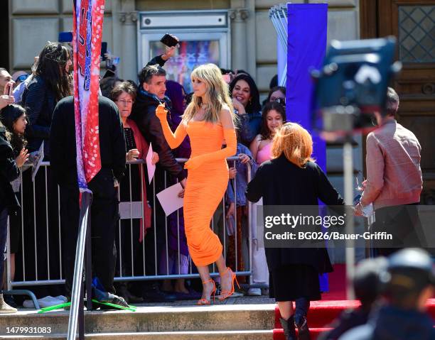 Heidi Klum is seen on April 04, 2023 in Pasadena, California.