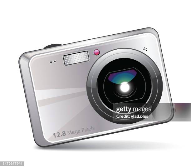 home photocamera icon - point and shoot camera stock illustrations