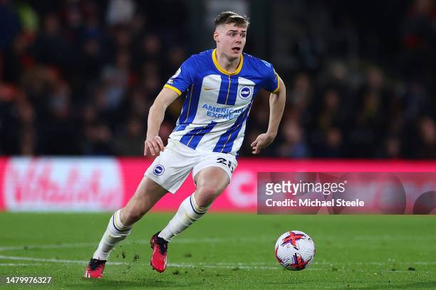 Evan Ferguson of Brighton during the Premier League match between AFC Bournemouth and Brighton & Hove Albion at Vitality Stadium on April 04, 2023 in...