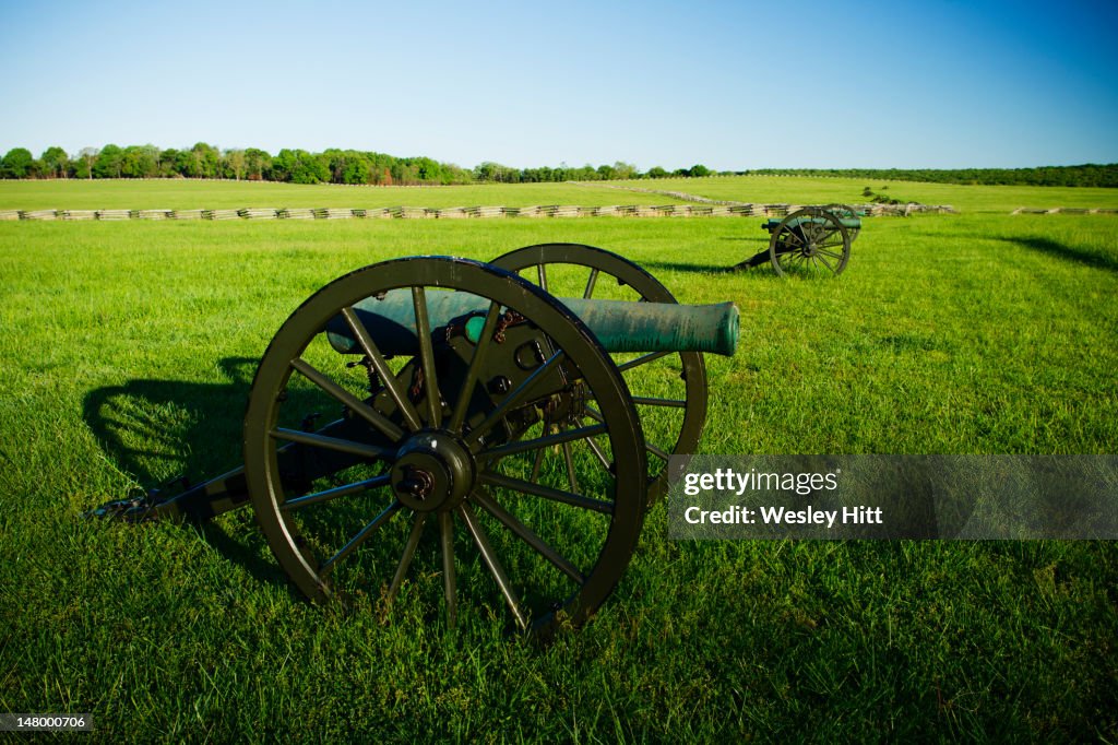 Cannons at Pea Ridge National Military Park