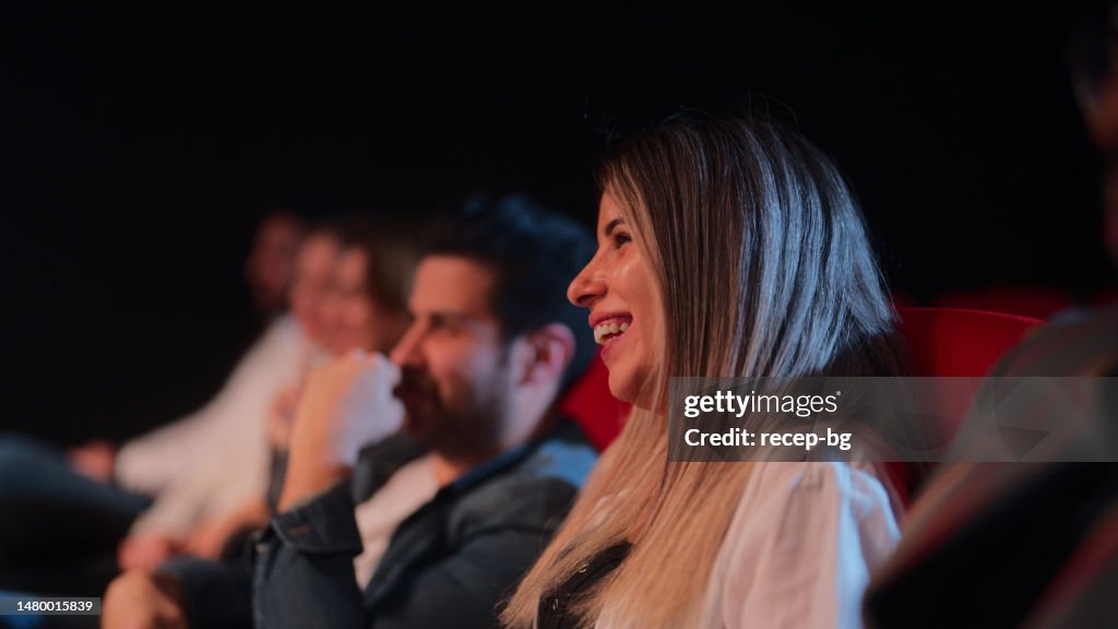 Audiences sitting on seats and enjoying their time