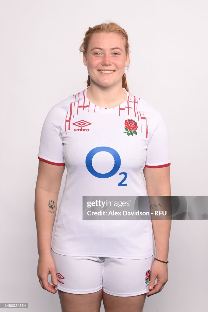 Delaney Ritter Delaney Burns of England poses at Bisham Abbey on April 05, 2023 in ...