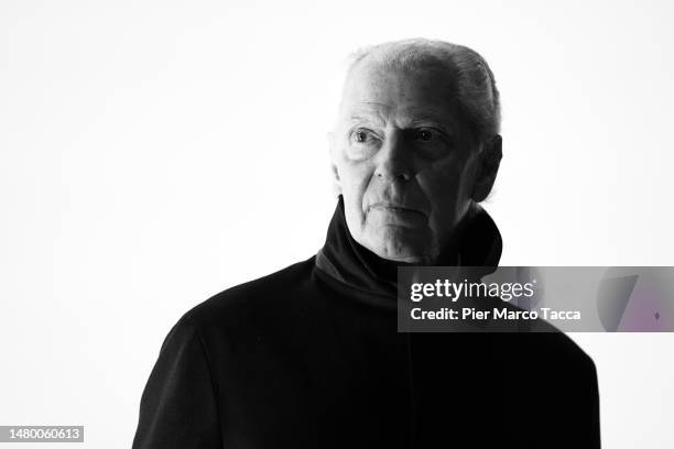 Marco Tronchetti Provera attends the press preview of "Grand Bal" exhibition by Ann Veronica Janssens at Pirelli HangarBicocca on April 04, 2023 in...