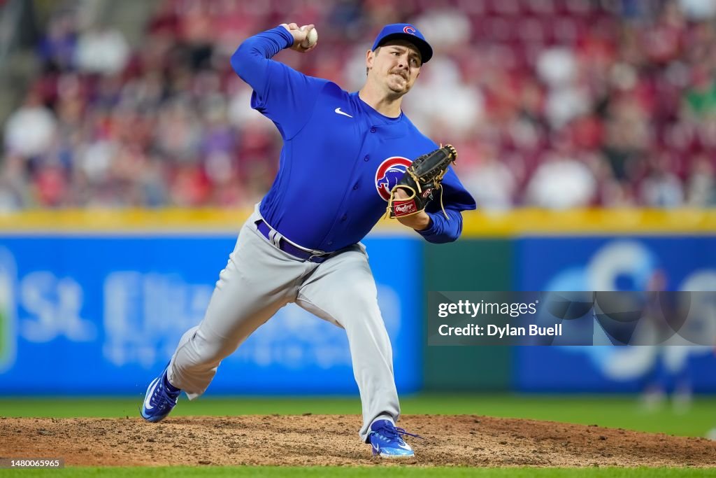 Michael Rucker Chicago Michael Rucker of the Chicago Cubs pitches in the fifth inning... News ...
